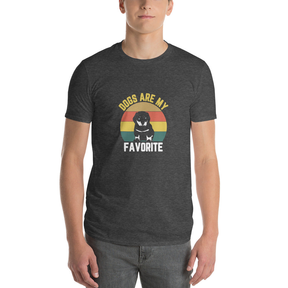 Dogs Are My Favorite - Men's Short-Sleeve T-Shirt