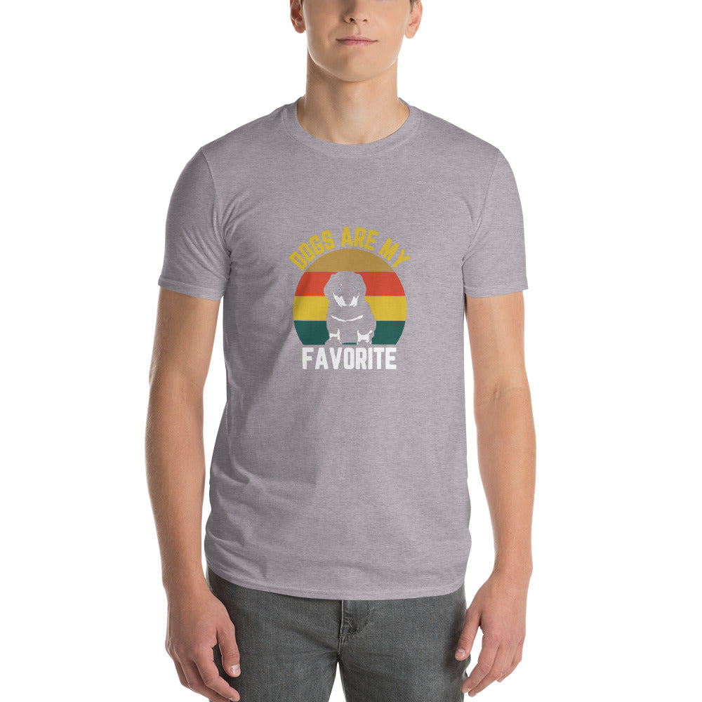 Dogs Are My Favorite - Men's Short-Sleeve T-Shirt