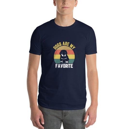 Dogs Are My Favorite - Men's Short-Sleeve T-Shirt