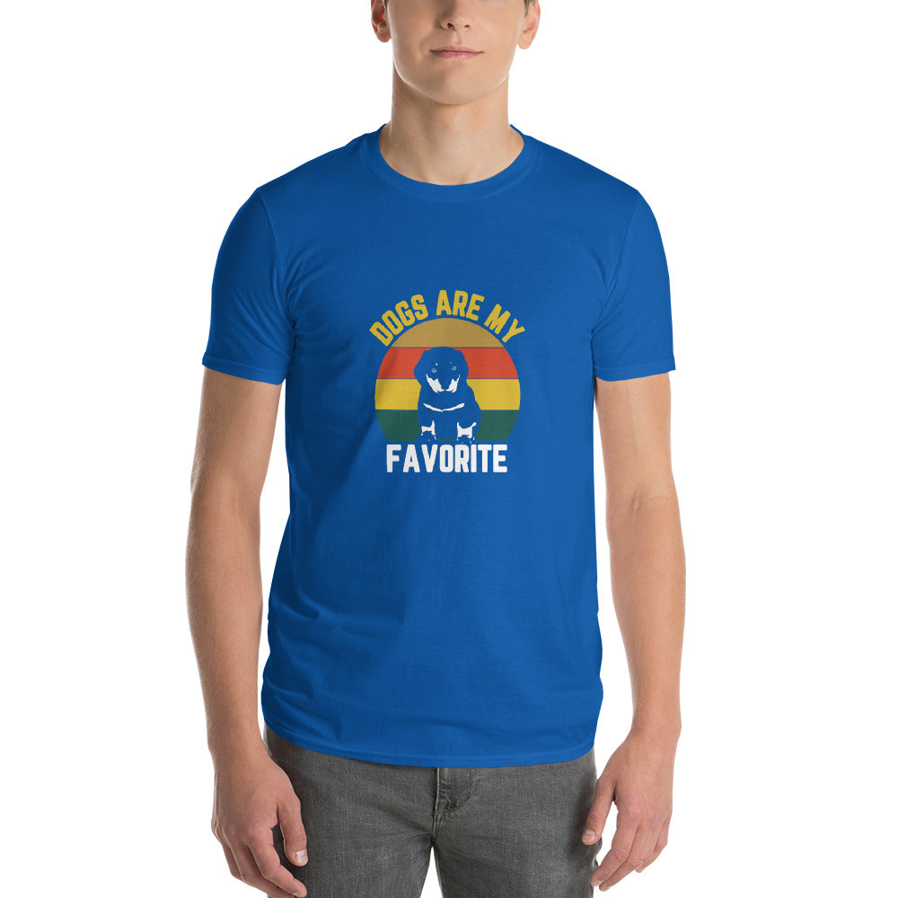 Dogs Are My Favorite - Men's Short-Sleeve T-Shirt