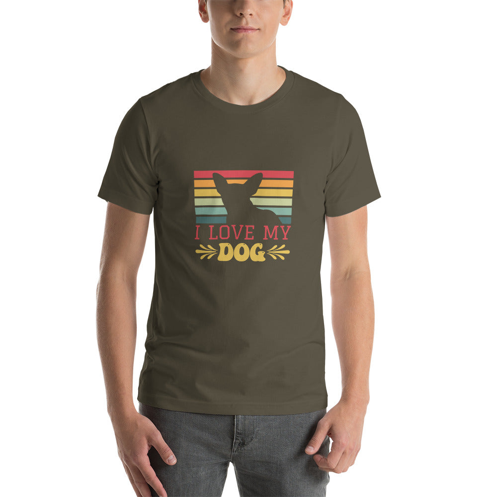 I Love My Dog - Short-sleeve unisex t-shirt